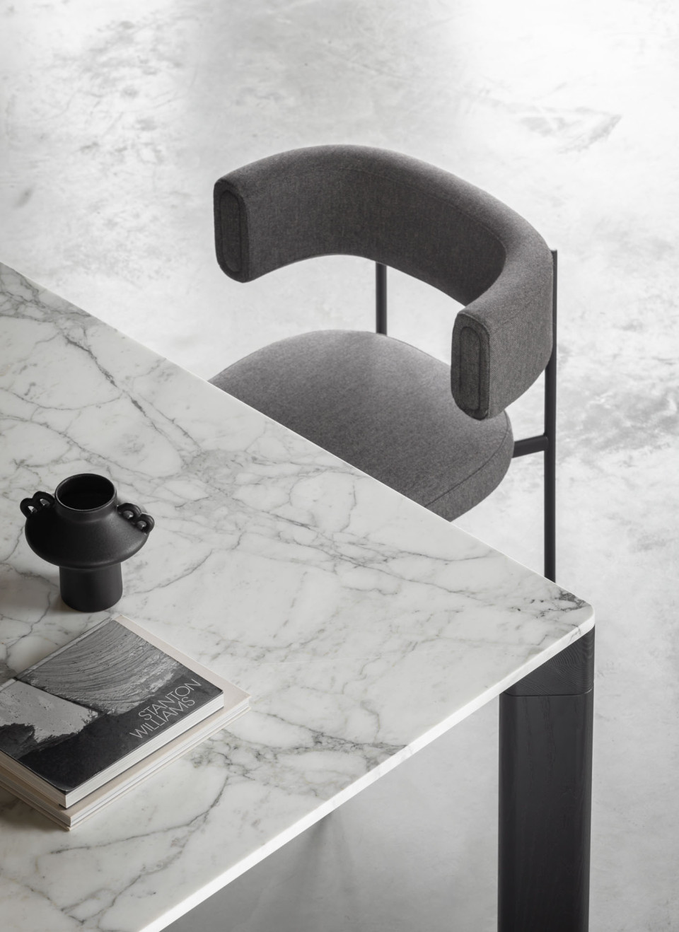 Amelie armchair in fabric design by Roberto Paoli for Midj