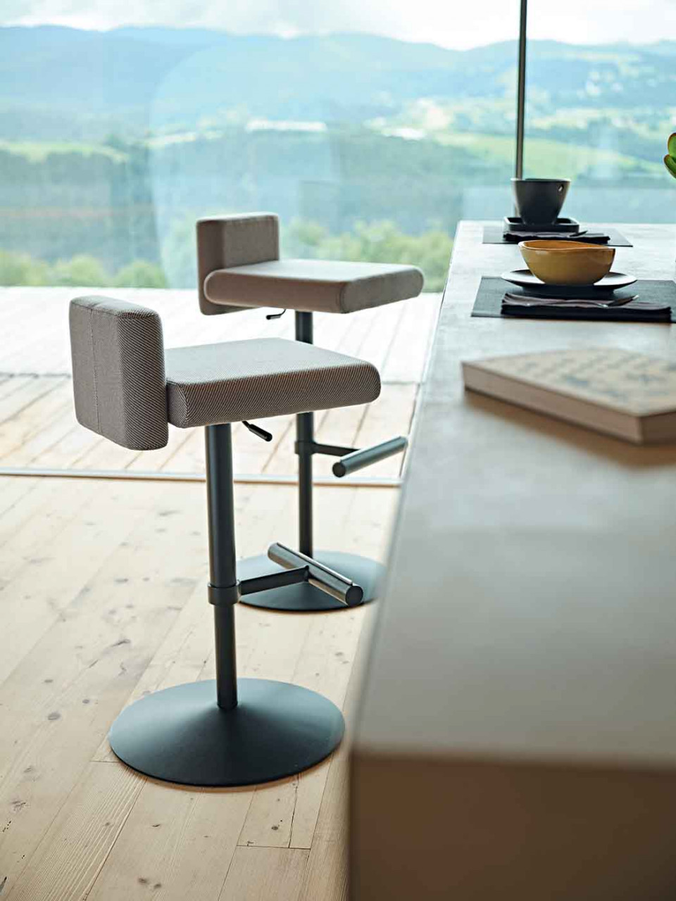 Swivel grey stool Toy